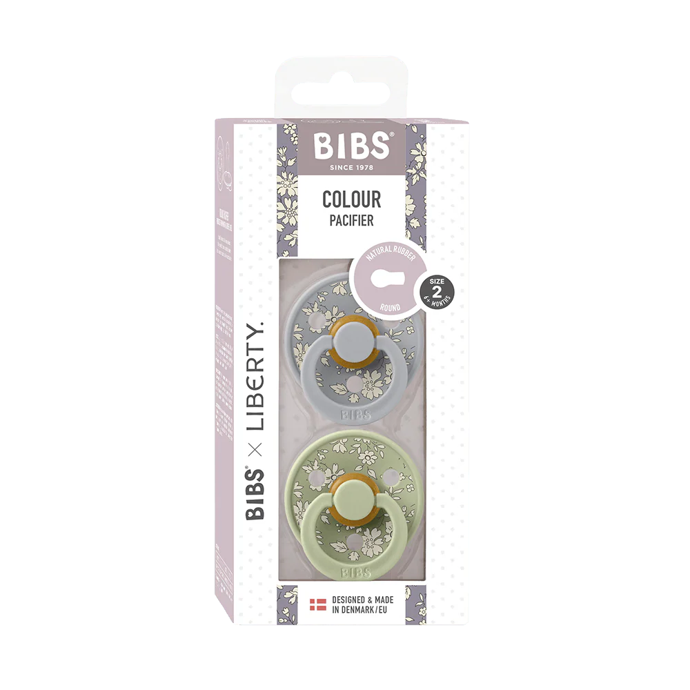 BIBS x LIBERTY Colour 2 Pack Capel - Sage Mix