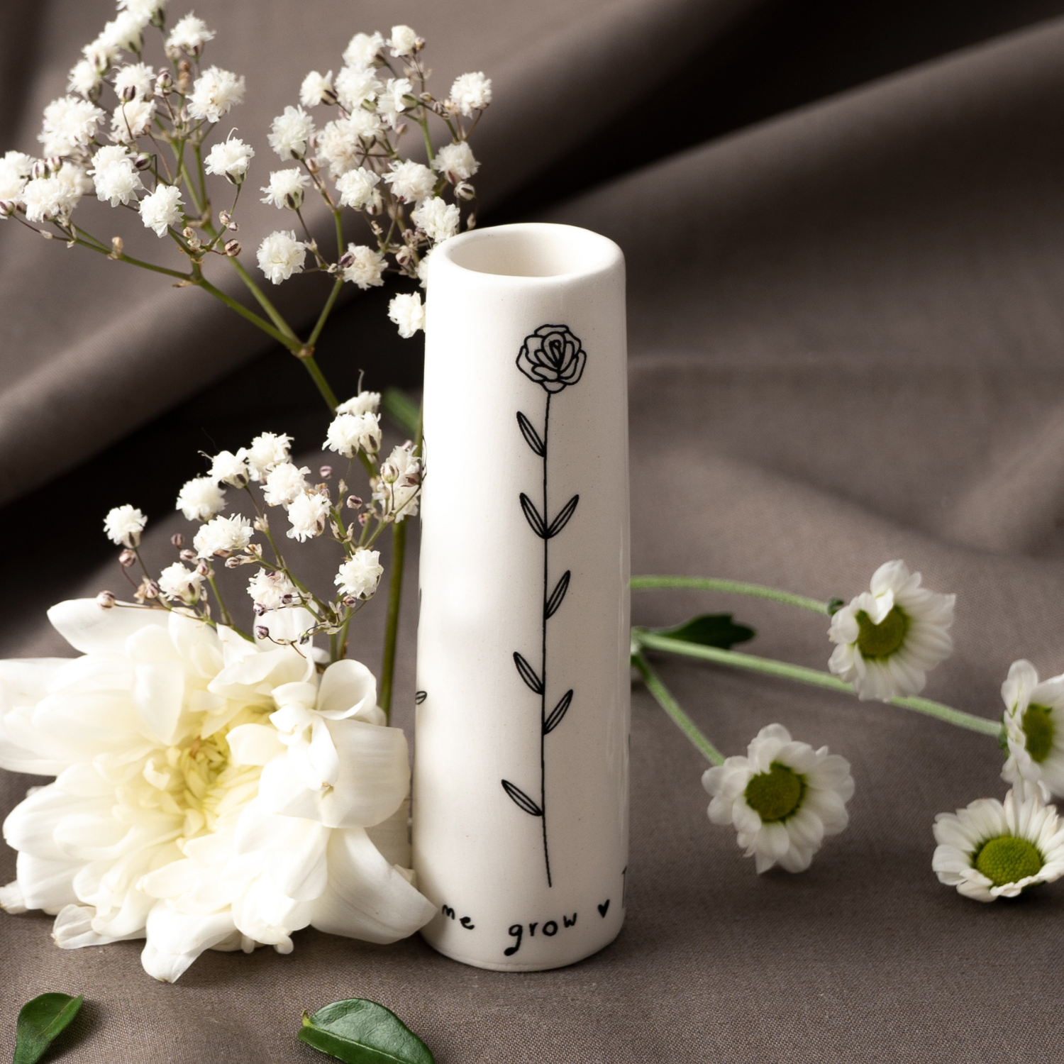 Mini Bud Vase - Thank You For Helping Me Grow | Send With Love