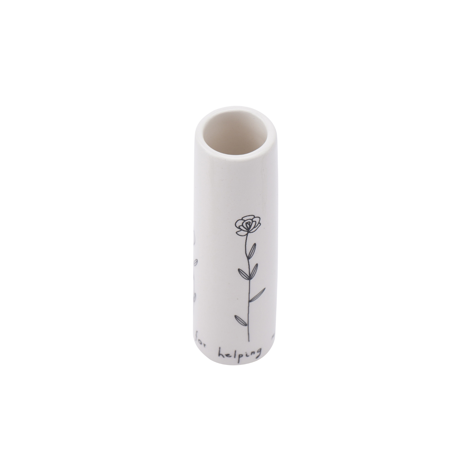 Mini Bud Vase - Thank You For Helping Me Grow | Send With Love