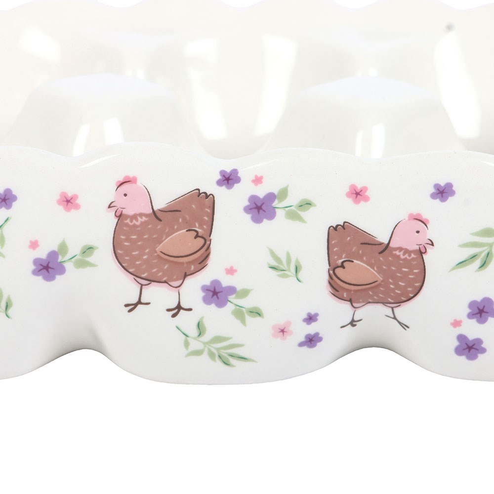 Egg Holder - Floral Print | Floral Hen