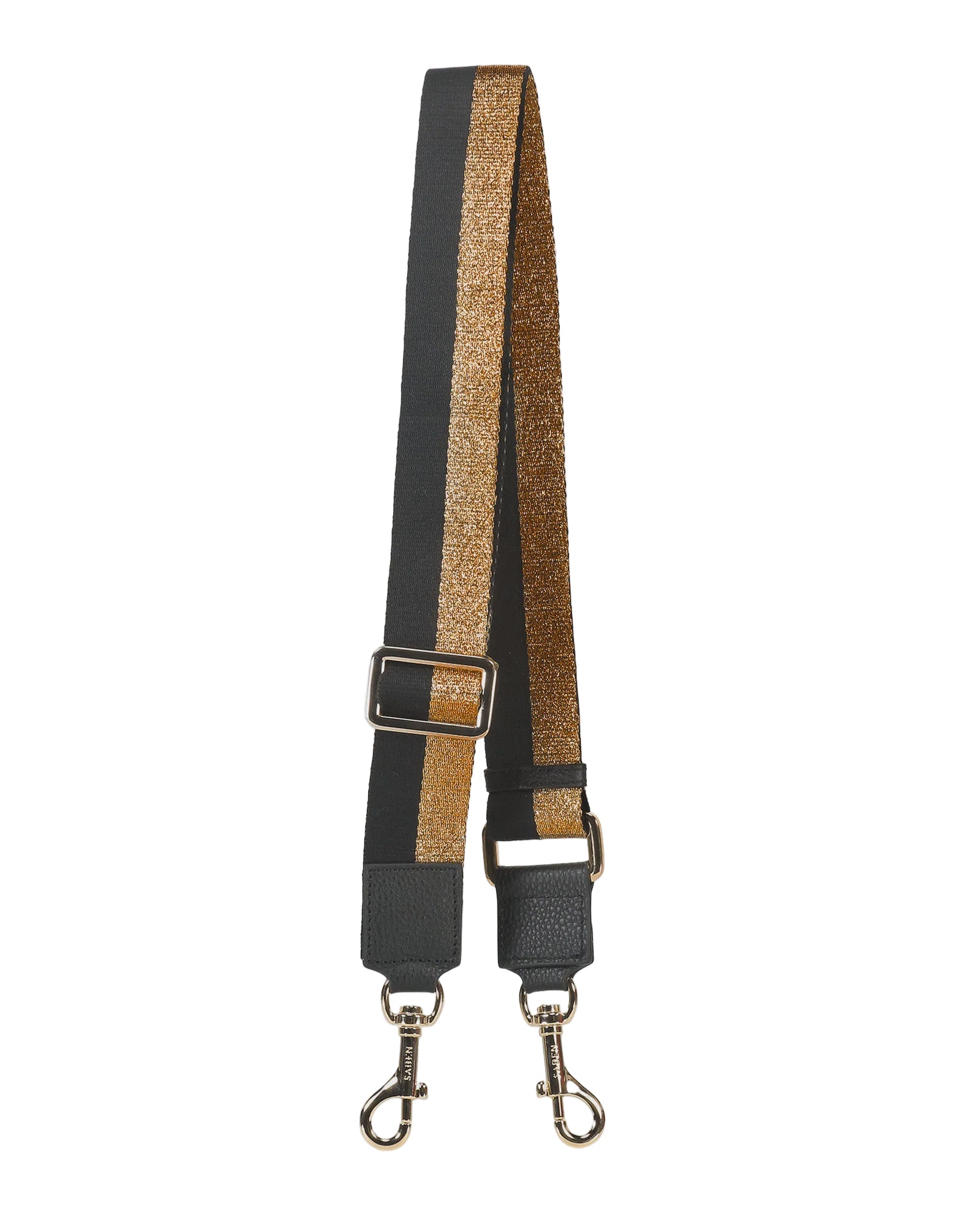 Feature Strap Webbing Bronze + Black Stripe | Saben