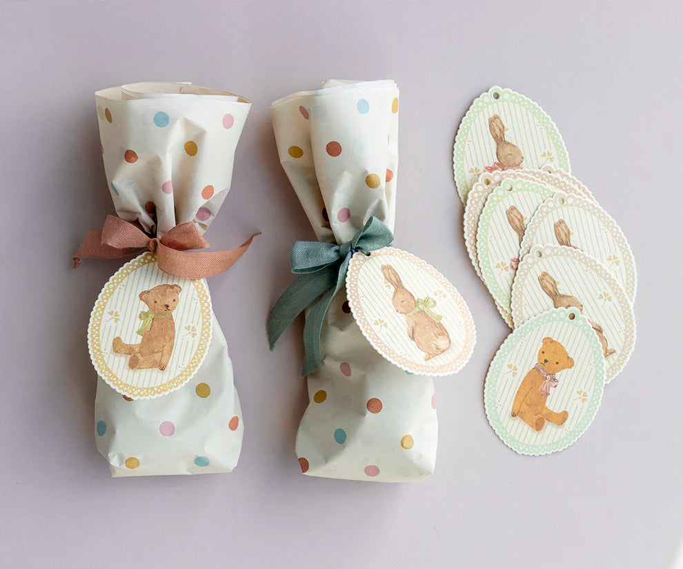 Gift Tags Bunnies & Teddies 12pk | Maileg
