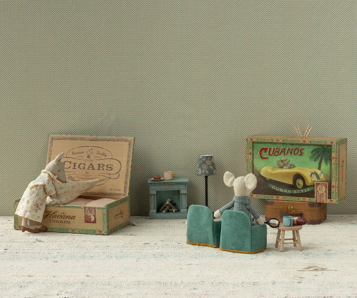 Grandma And Grandpa Mice in Box | Maileg