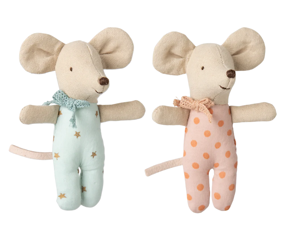 Twins Baby Mice in Matchbox 2025 | Maileg