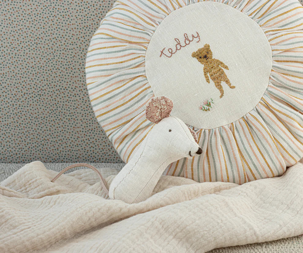 Round Cushion - Small - Teddy Striped | Maileg