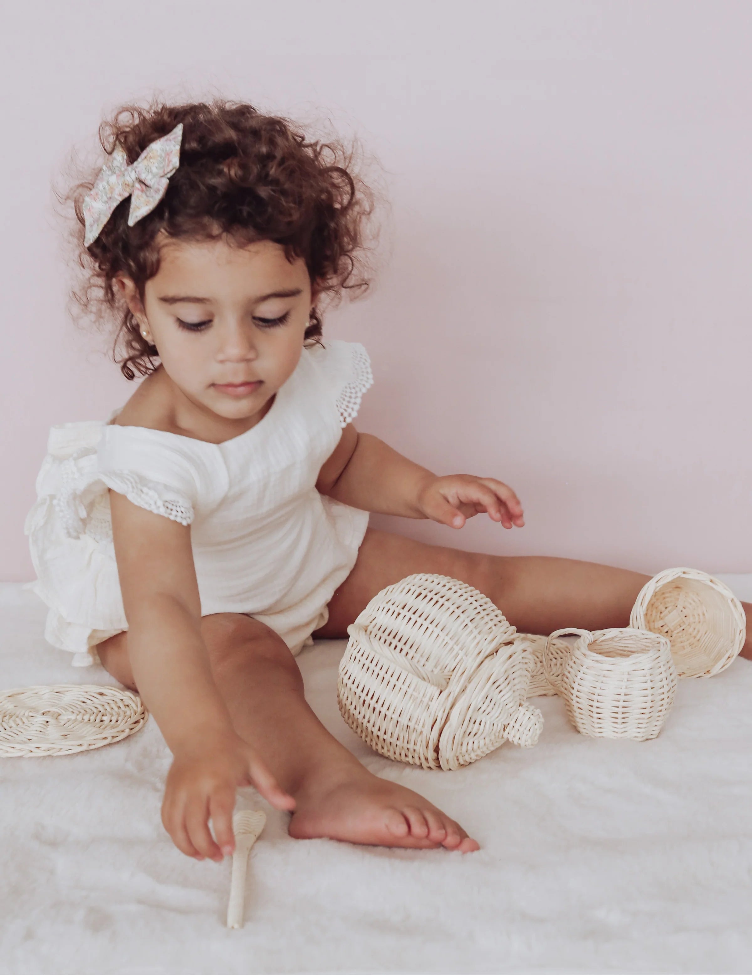 Luiliana Muslin Playsuit - Cream | Karibou