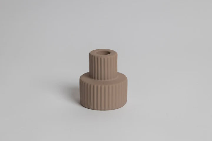 Merdeka Candle Holder - Pastel Brown | Ned Collections