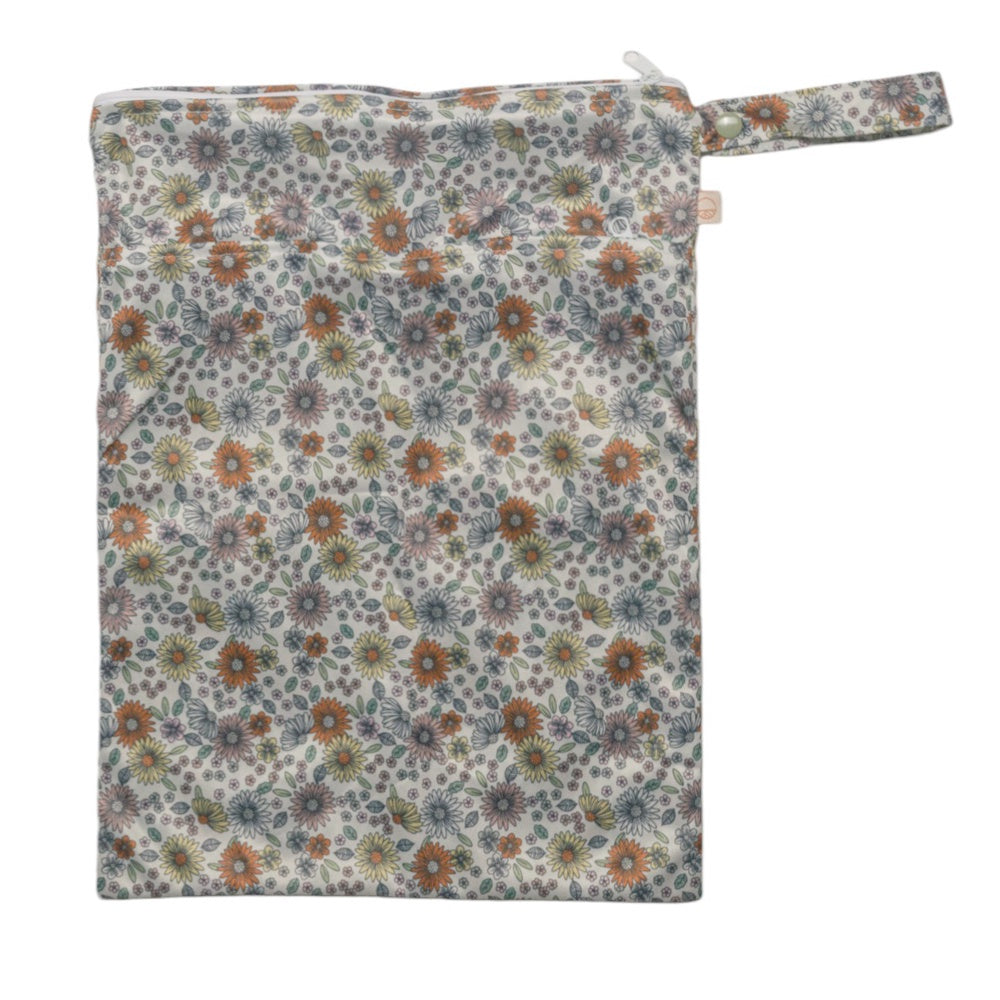 Double Pocket Wet Bag - Floral Fields | Nestling