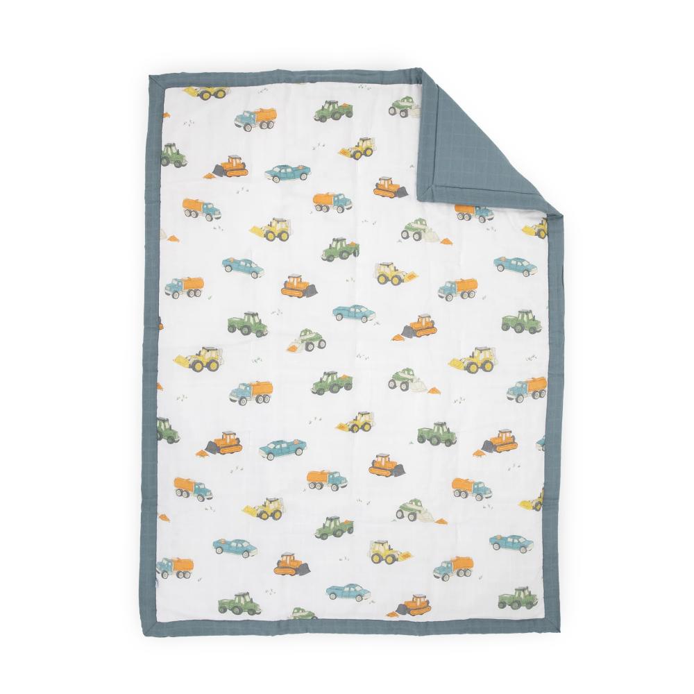 Toddler Comforter - Work Trucks | Little Unicorn