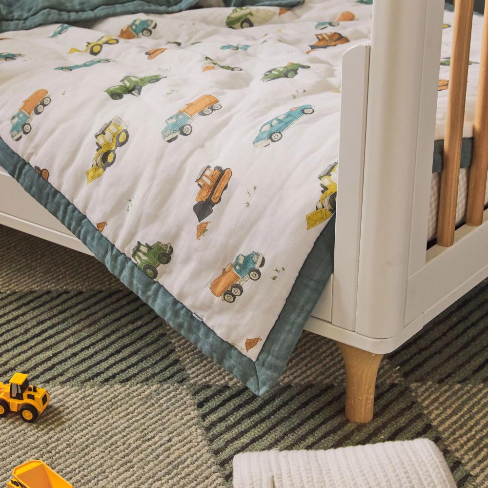 Toddler Comforter - Work Trucks | Little Unicorn