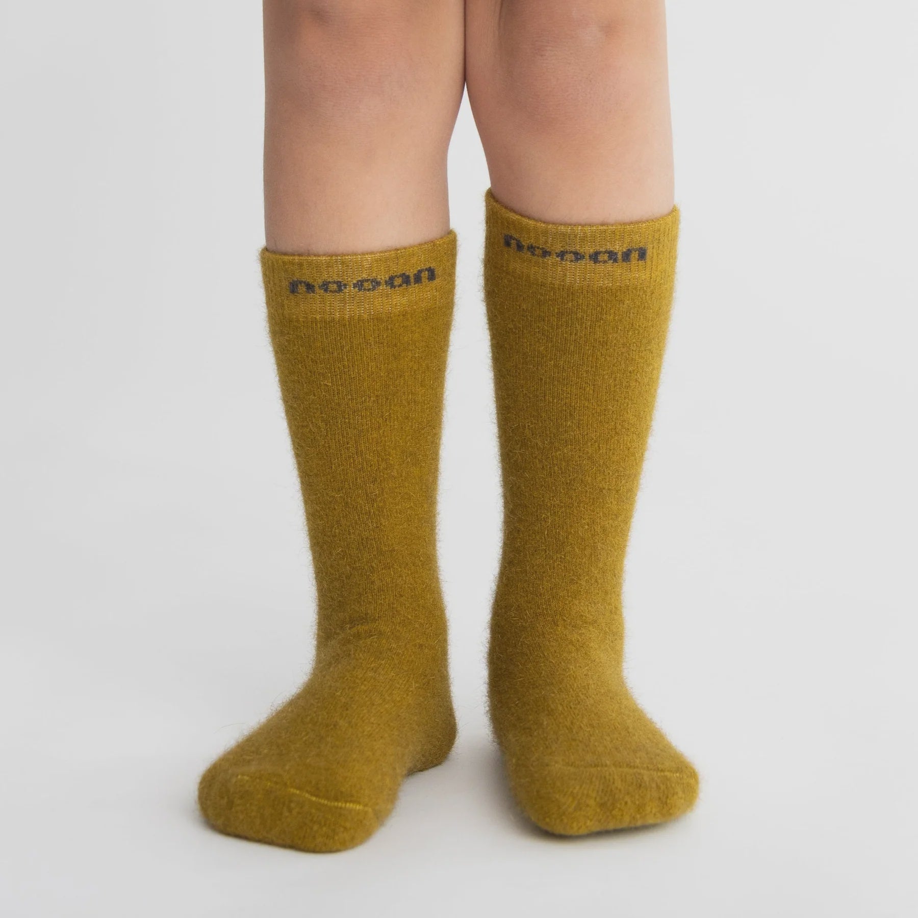 Huka Junior Possum Merino Wool Socks - Ecru Olive | Nooan