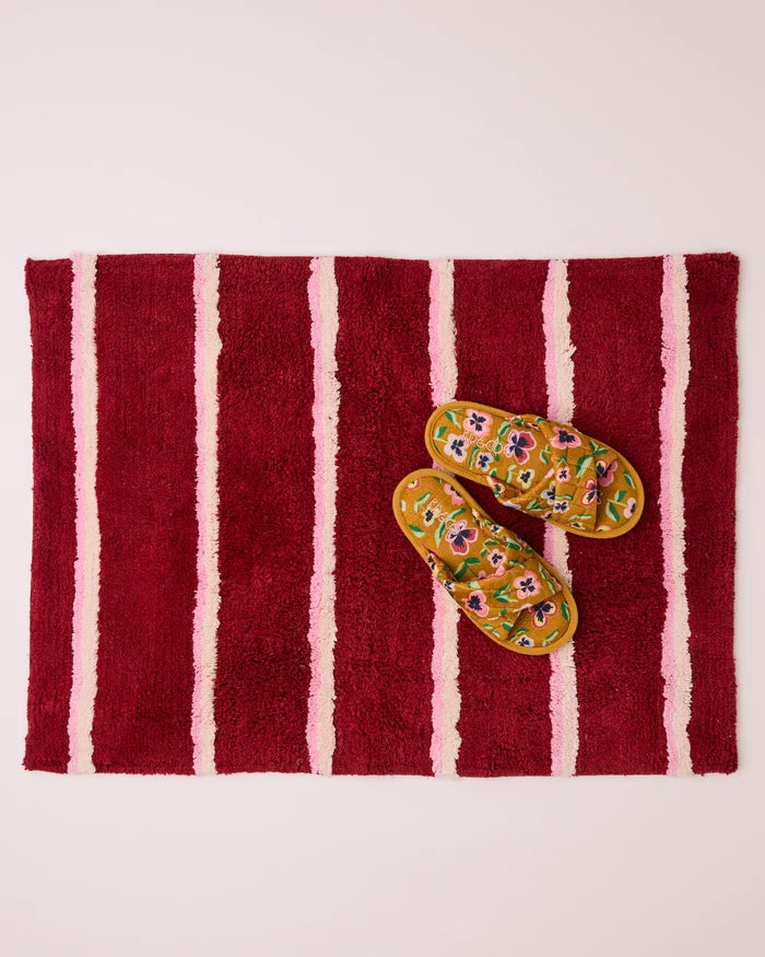 Ruby Rose Stripe Bath Mat | Kip & Co