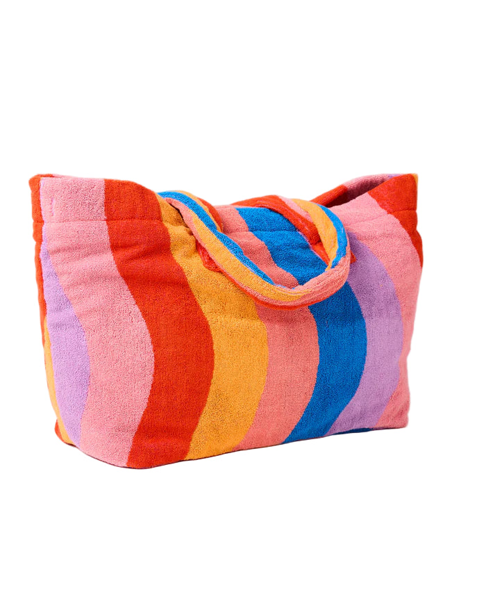 Surfs Up Terry Oversized Beach Bag One Size | Kip & Co