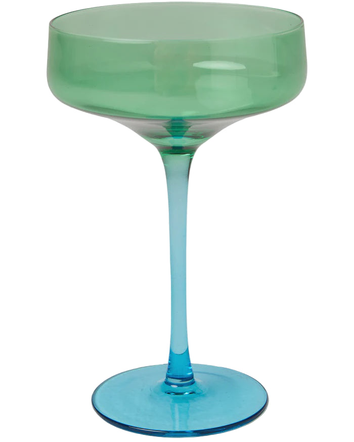 Pistachio Crush Margarita Glass 2P Set One Size | Kip & Co