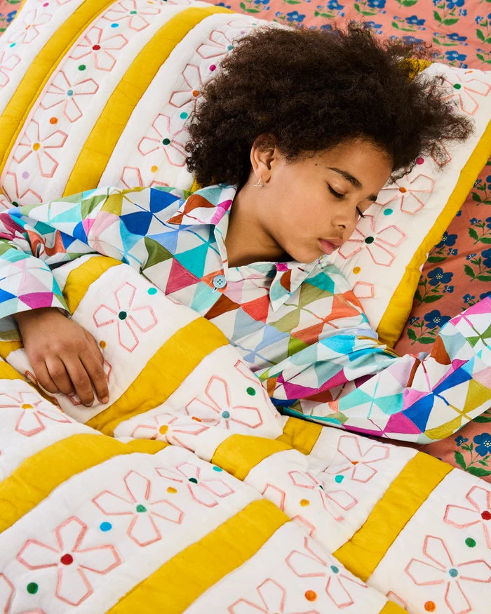 Daisy Chain Organic Cotton Quilted Pillowcases (2pc) | Kip & Co x Anna Spiro