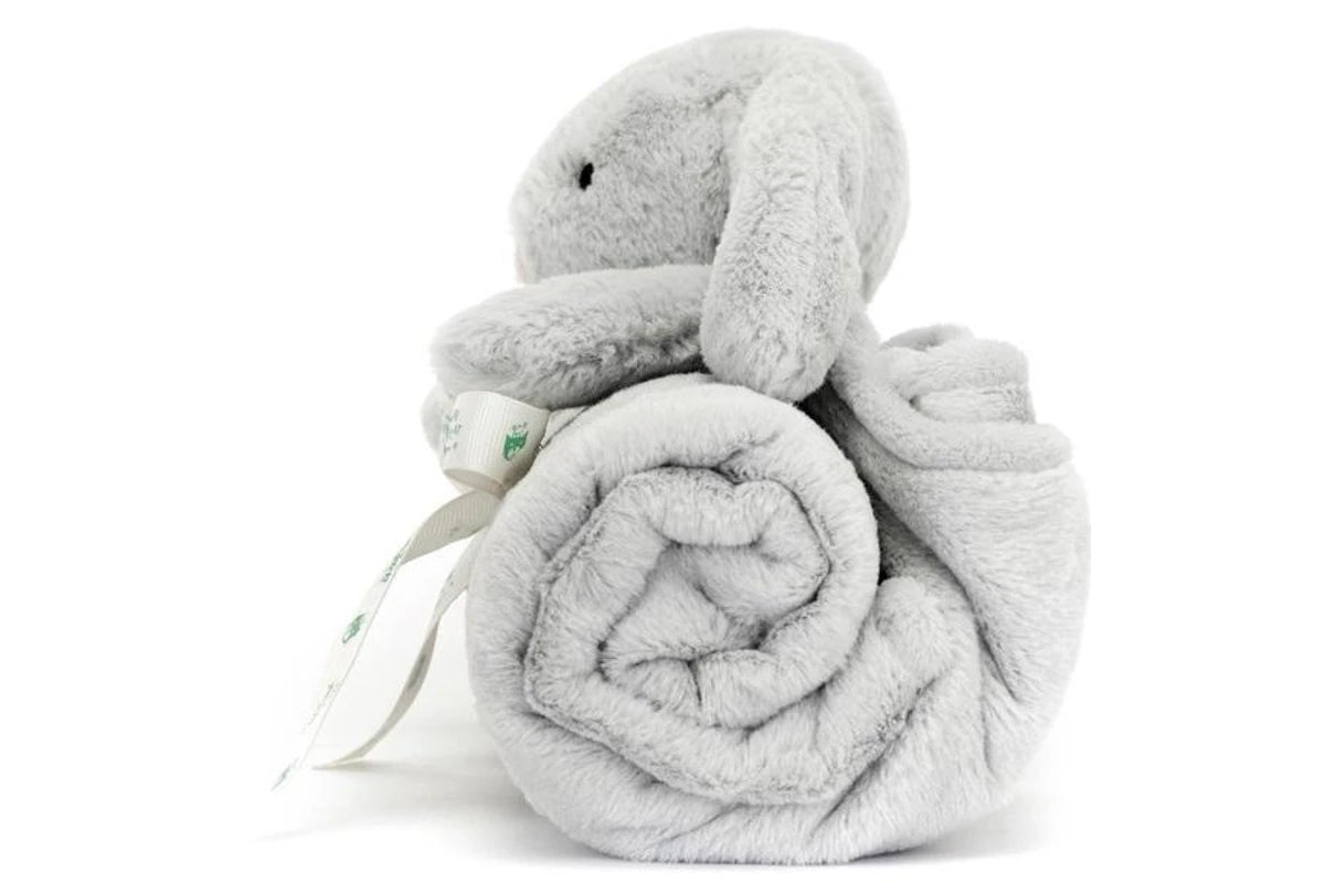 Bashful Silver Bunny Blankie | Jellycat