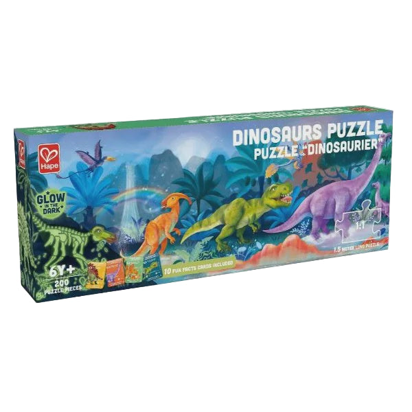 200pc Dinosaur Puzzle Glowing 1.5m | Hape