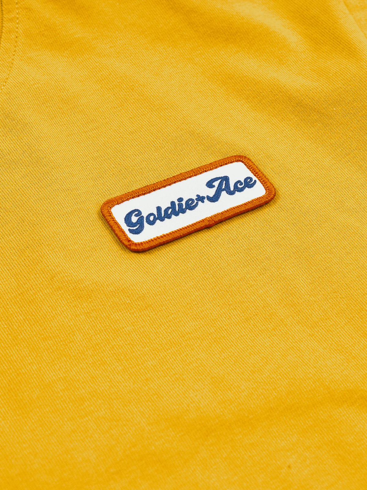 Contrast Stitch Logo T-Shirt - Yellow | Goldie + Ace
