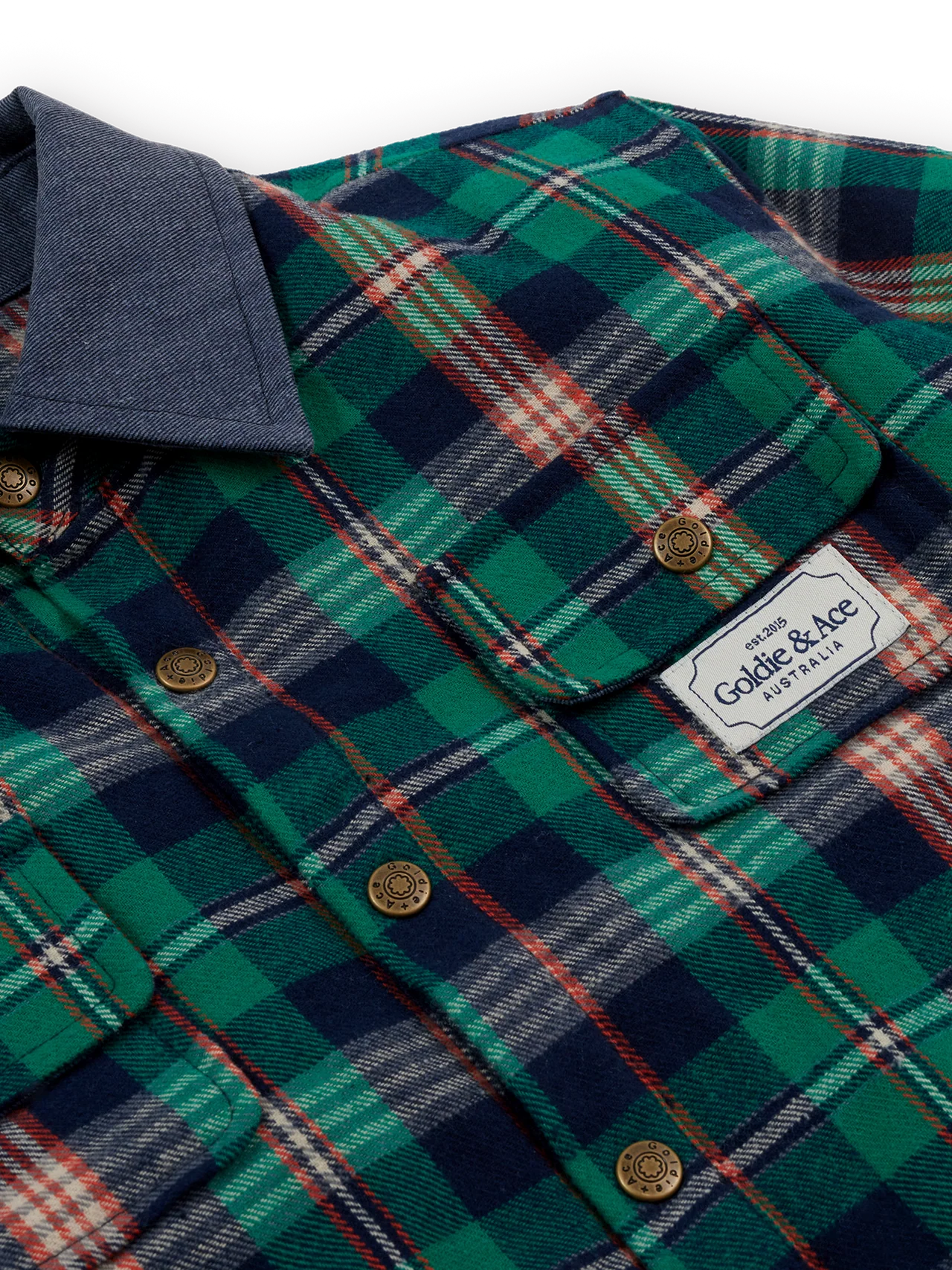 CHECK PADDED SHACKET | Goldie + Ace