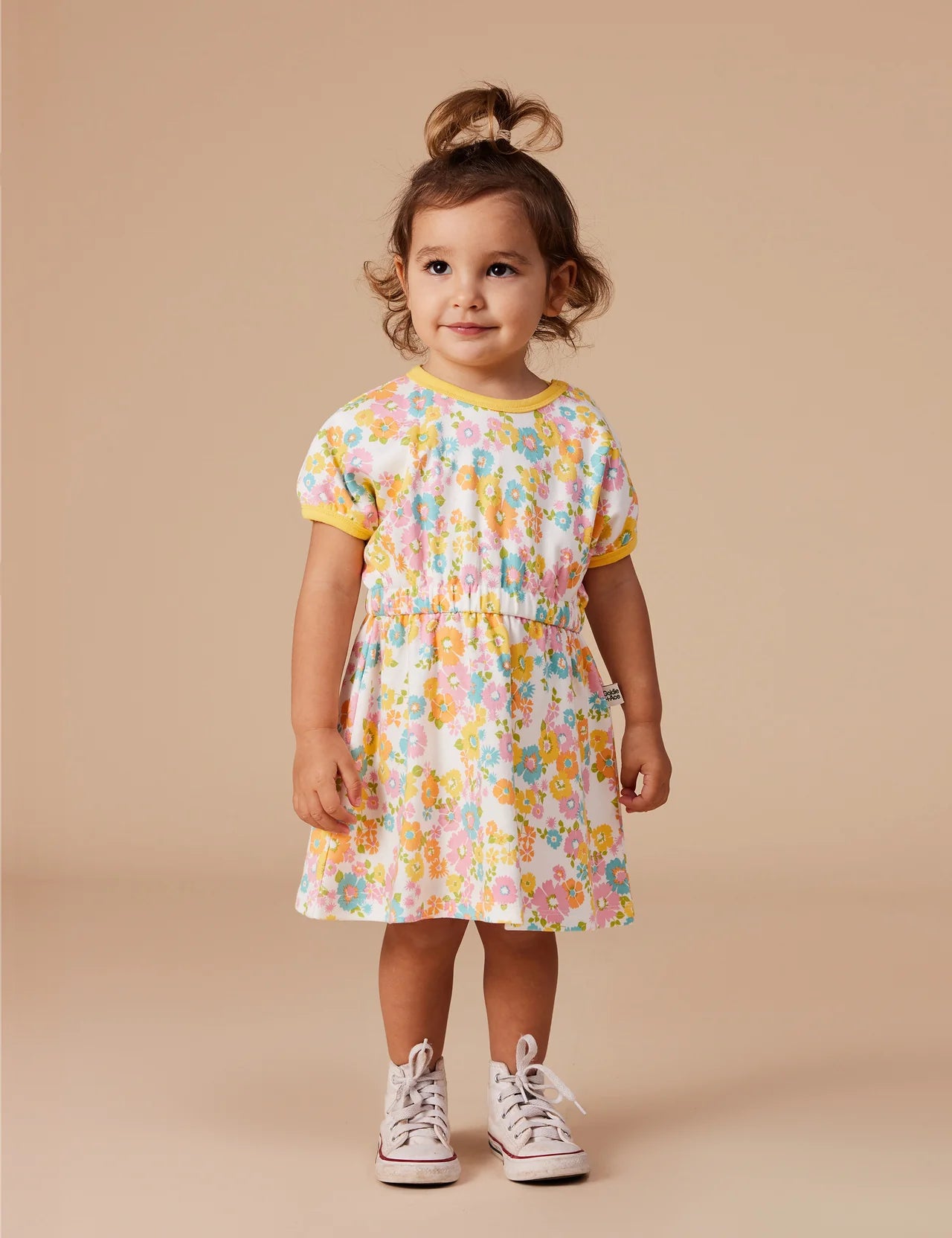 TAMMY T-SHIRT DRESS FLOWER CHILD | Goldie and Ace