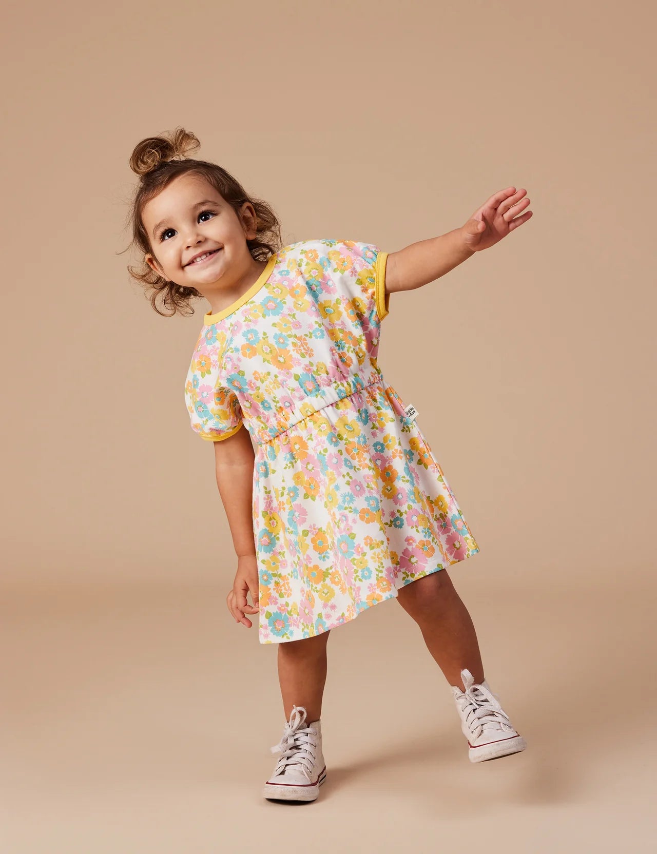 TAMMY T-SHIRT DRESS FLOWER CHILD | Goldie and Ace