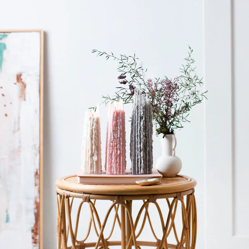 Black Iris Icicle Candles | Living Light