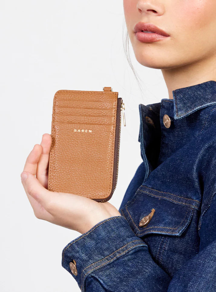 Winona Card Holder | Toffee | Saben