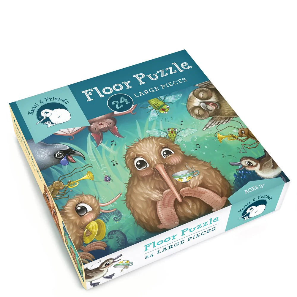 Puzzle - Kuwi's Rowdy Crowd - 24  piece | Tikitibu