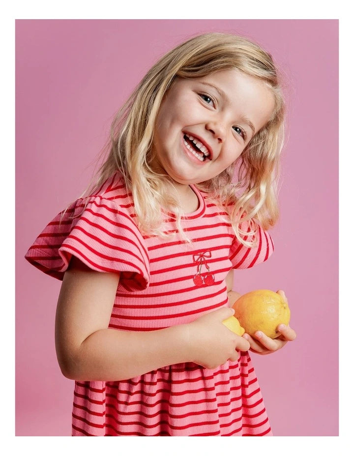 Betty Rib Dress || Pink | Eve Girl