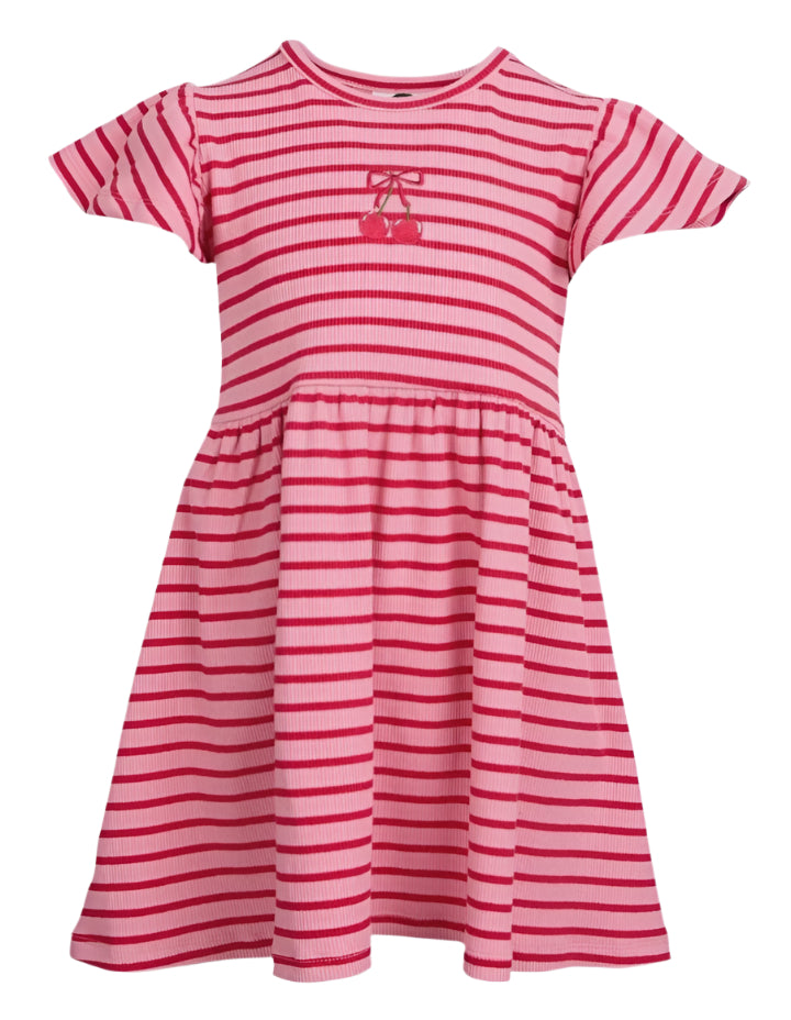 Betty Rib Dress || Pink | Eve Girl