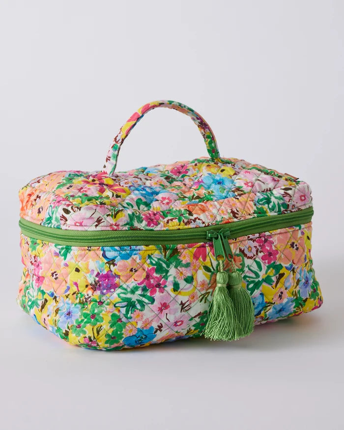 Quilted Cotton Toiletry Case - Alfresco | Kip & Co