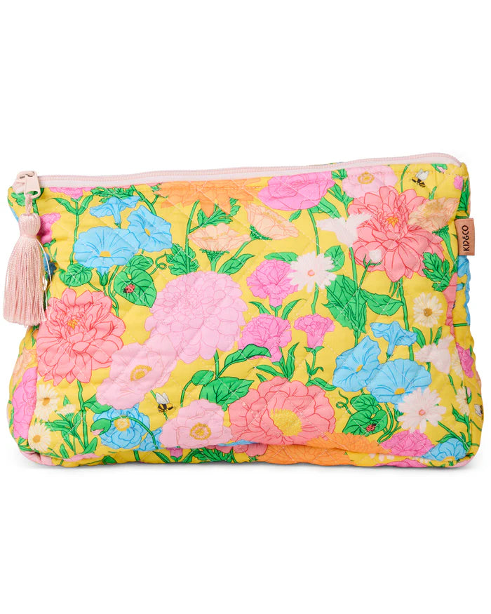 Follow the Sun Quilted Cotton Toiletry Purse  | Kip & Co