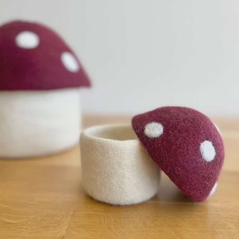 Mini Toadstool Trinket Box - Mulberry | SHEEP-ish