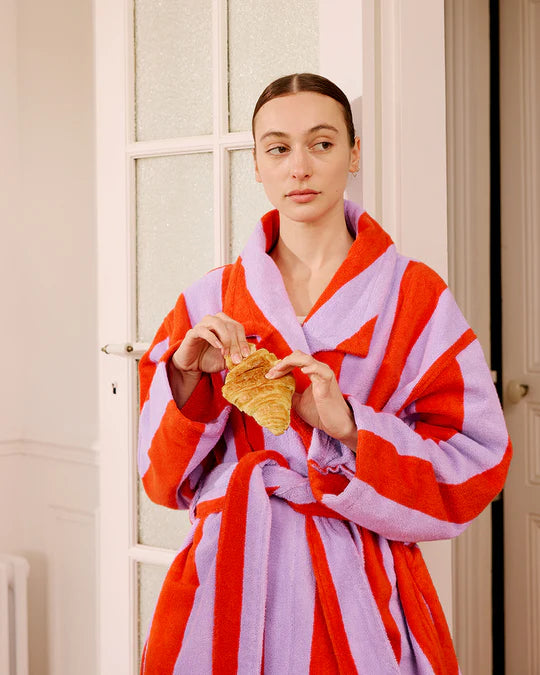 Robe - Grapefruit Stripes | Hommey