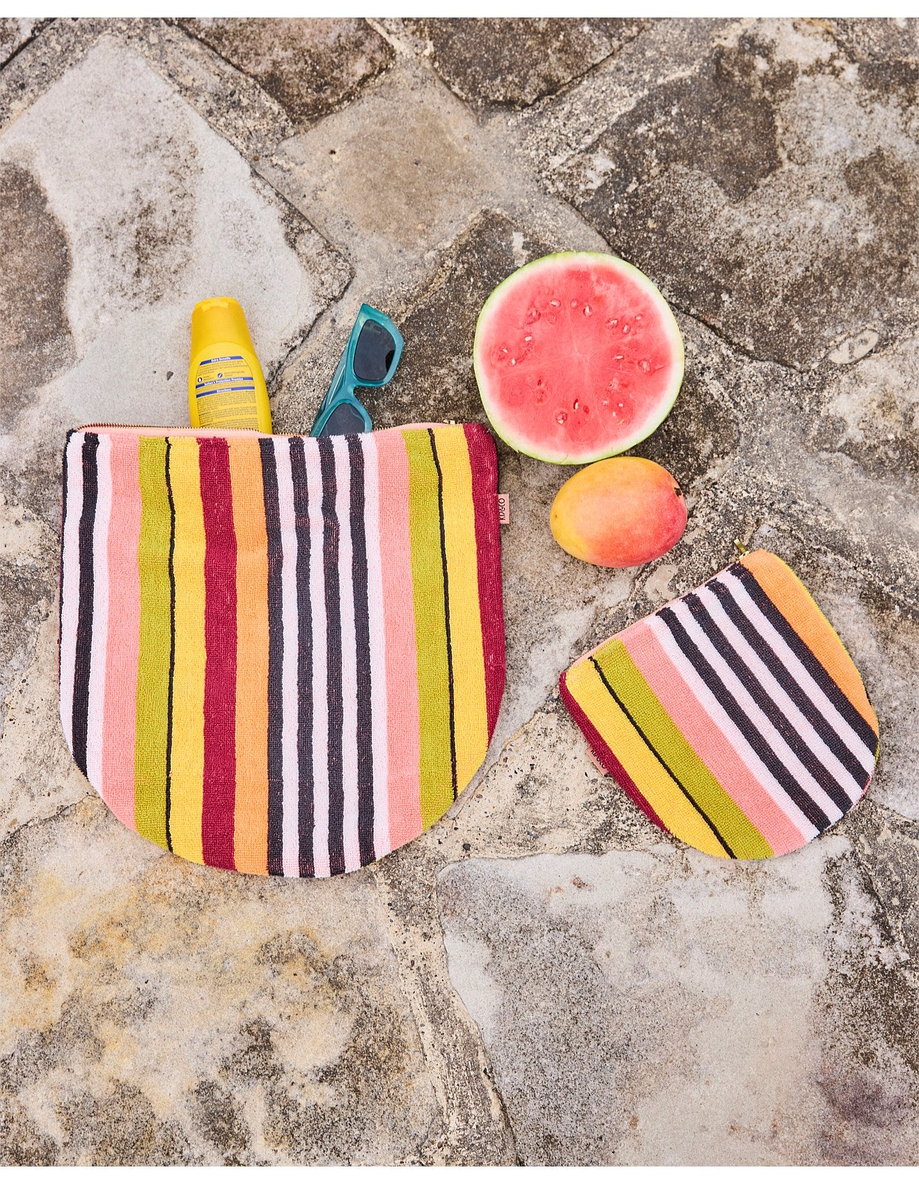 Casablanca Stripe Terry Beach Carry All Pouch | Kip & Co
