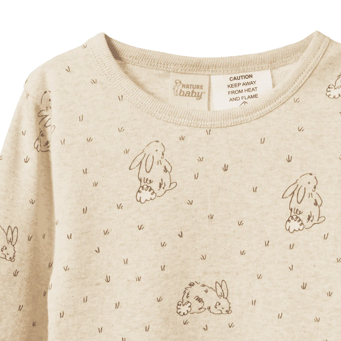 2PC LONG SLEEVE PYJAMAS - Bramble Burrow Sleep Print | Nature Baby