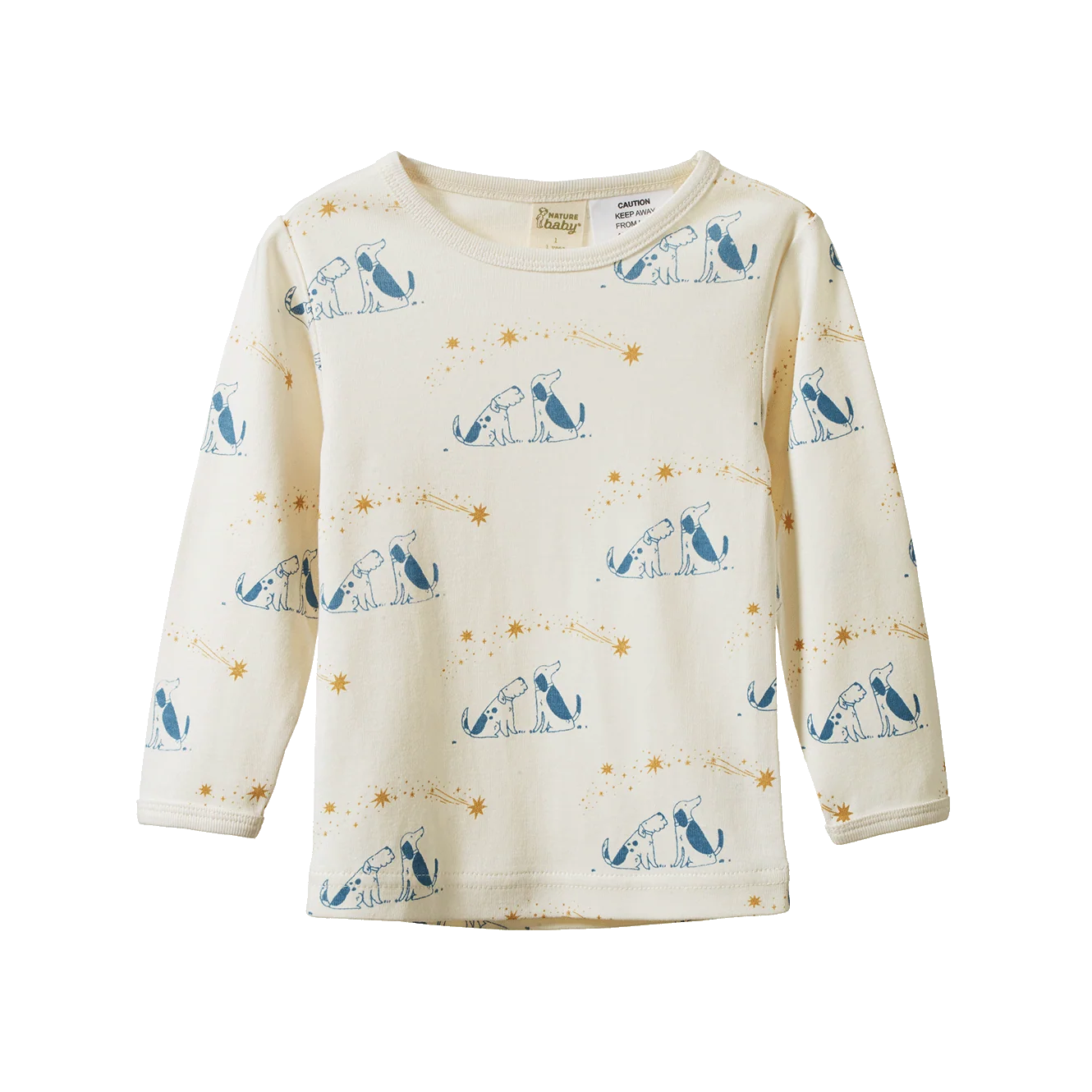 2PC LONG SLEEVE PYJAMAS - Dog Dream Print | Nature Baby