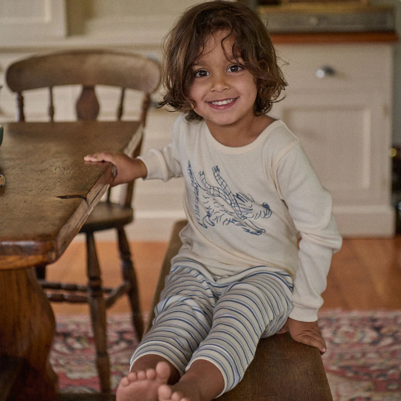 2PC LONG SLEEVE PYJAMAS - Franklin Print | Nature Baby