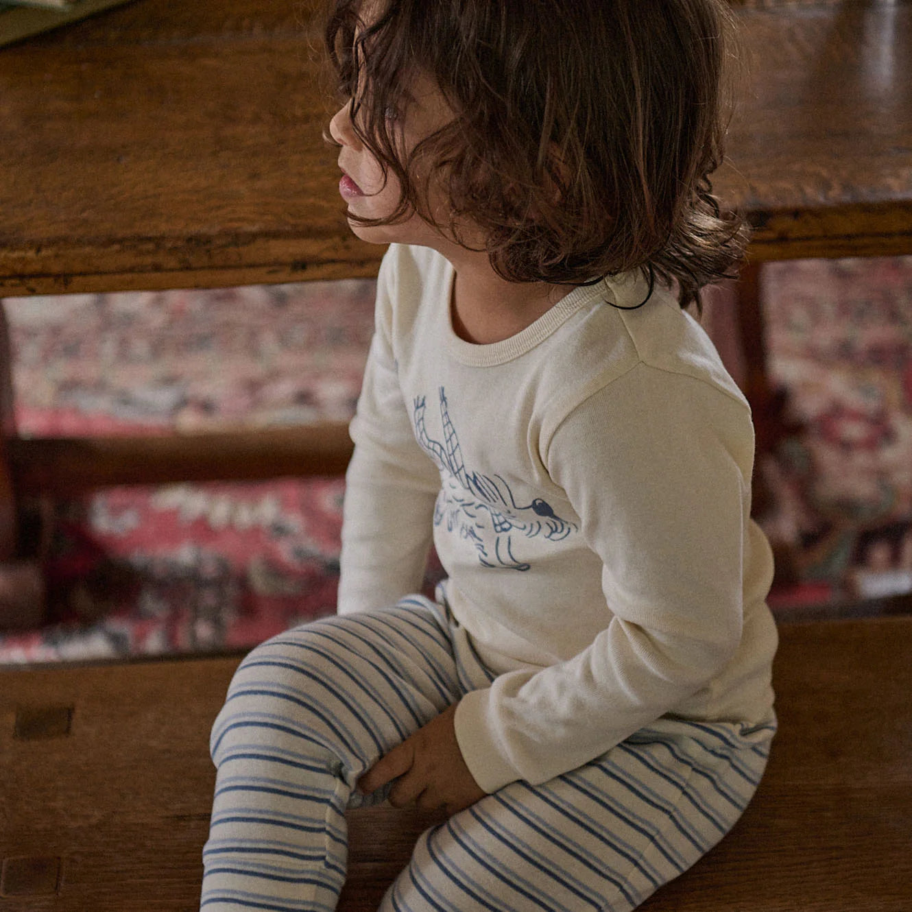 2PC LONG SLEEVE PYJAMAS - Franklin Print | Nature Baby