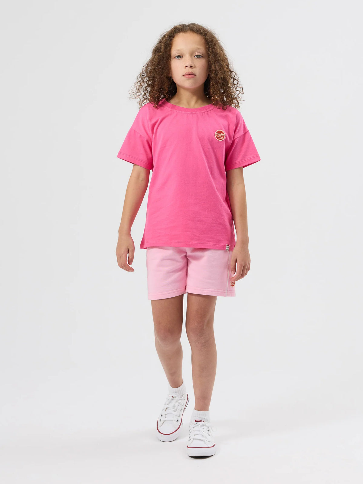 Piped Sweat Shorts - Pink | Goldie + Ace
