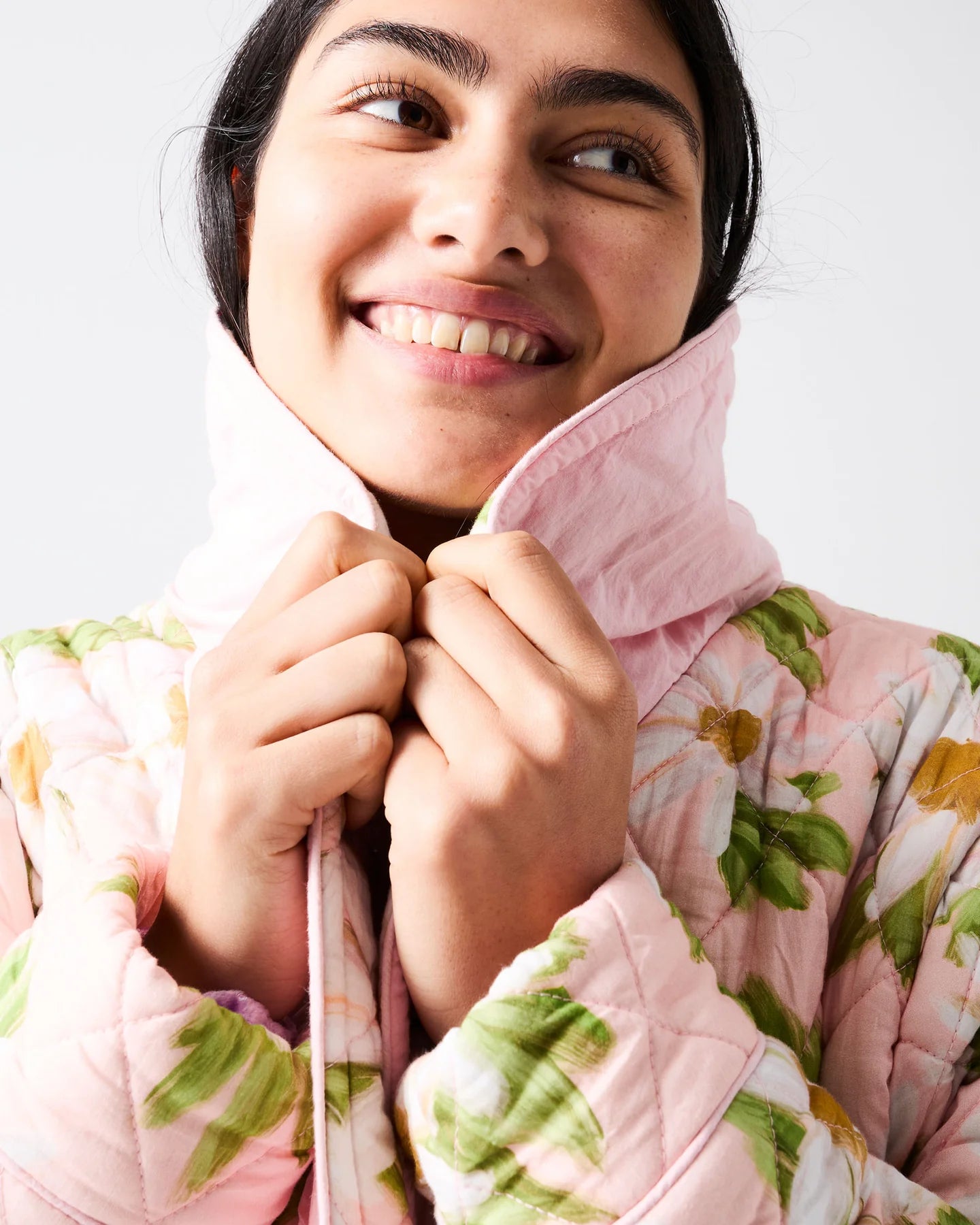 Sweet Daisy Quilted Cotton Robe | Kip & Co