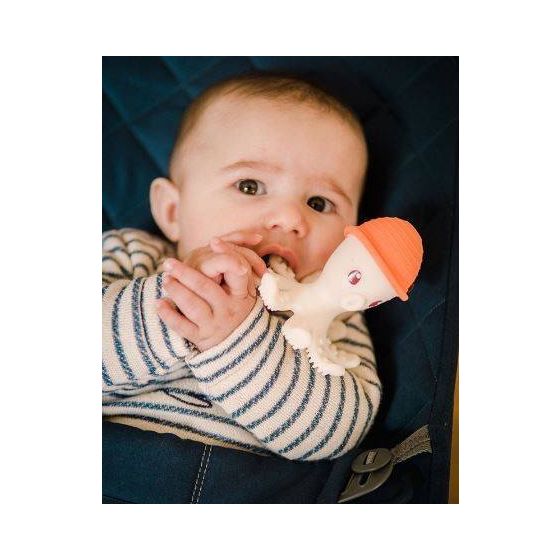 Octopus Teething Toy - Orange | Mombella