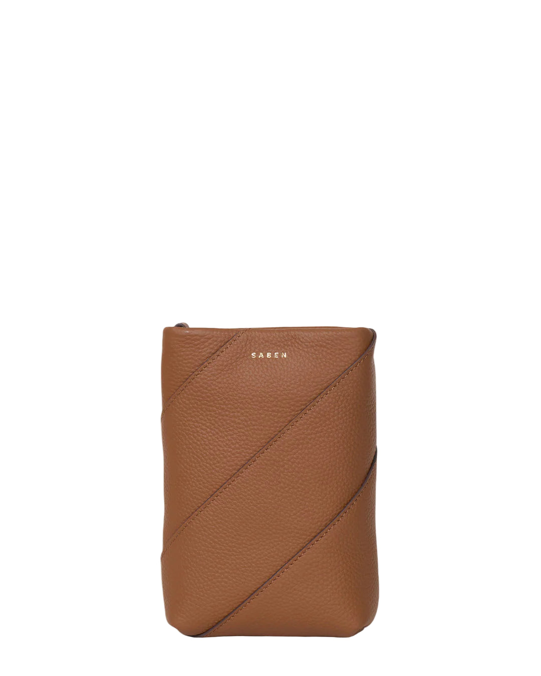 Maggie Crossbody | Tan Bias | Saben