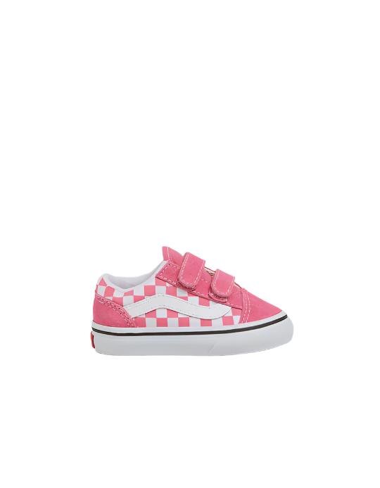 TODDLER OLD SKOOL V - COLOR THEORY CHECKERBOARD HONEYSUCKLE | Vans