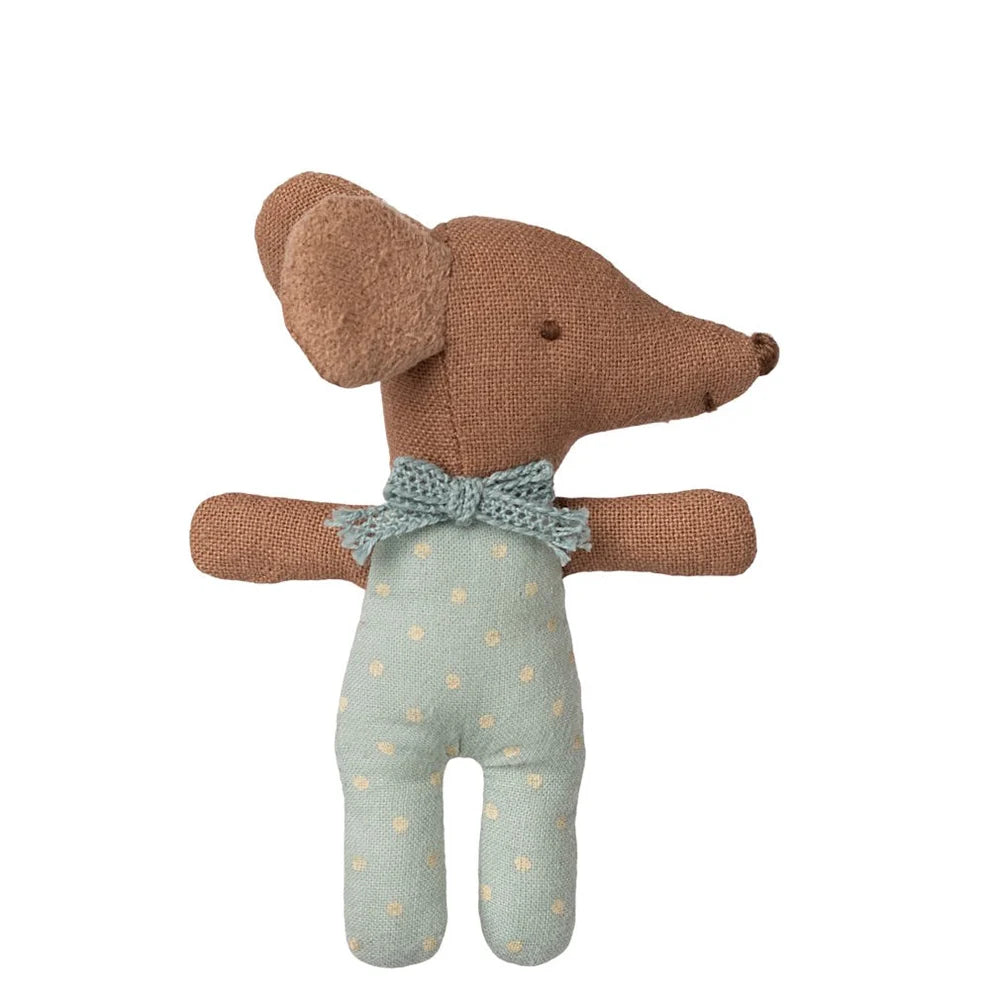 Sleepy Wakey Baby Mouse in Matchbox - 2025 Blue | Maileg