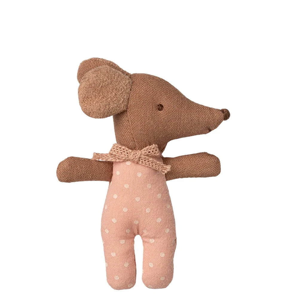Sleepy Wakey Baby Mouse in Matchbox - 2025 Rose | Maileg
