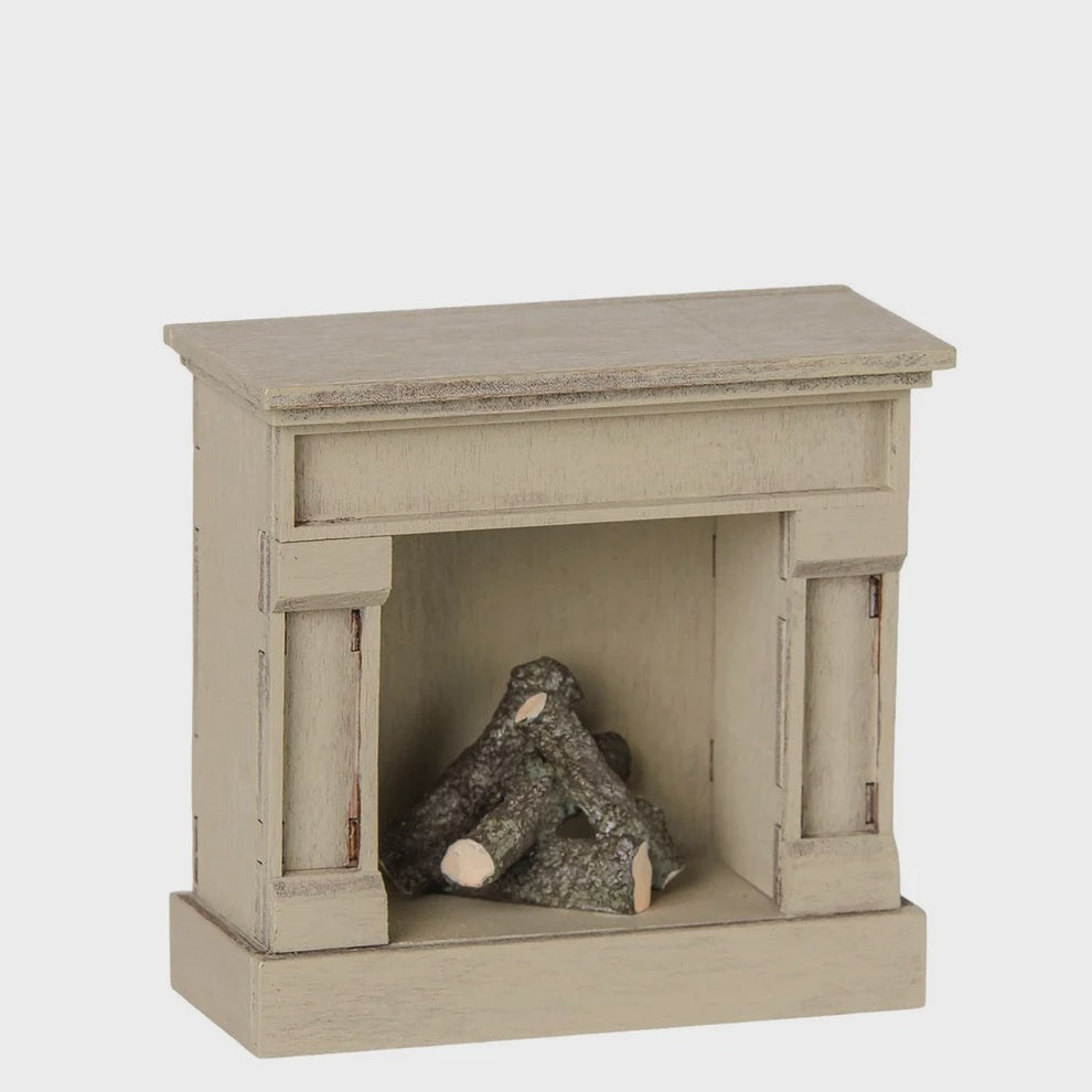 Fireplace Mouse Off White | Maileg