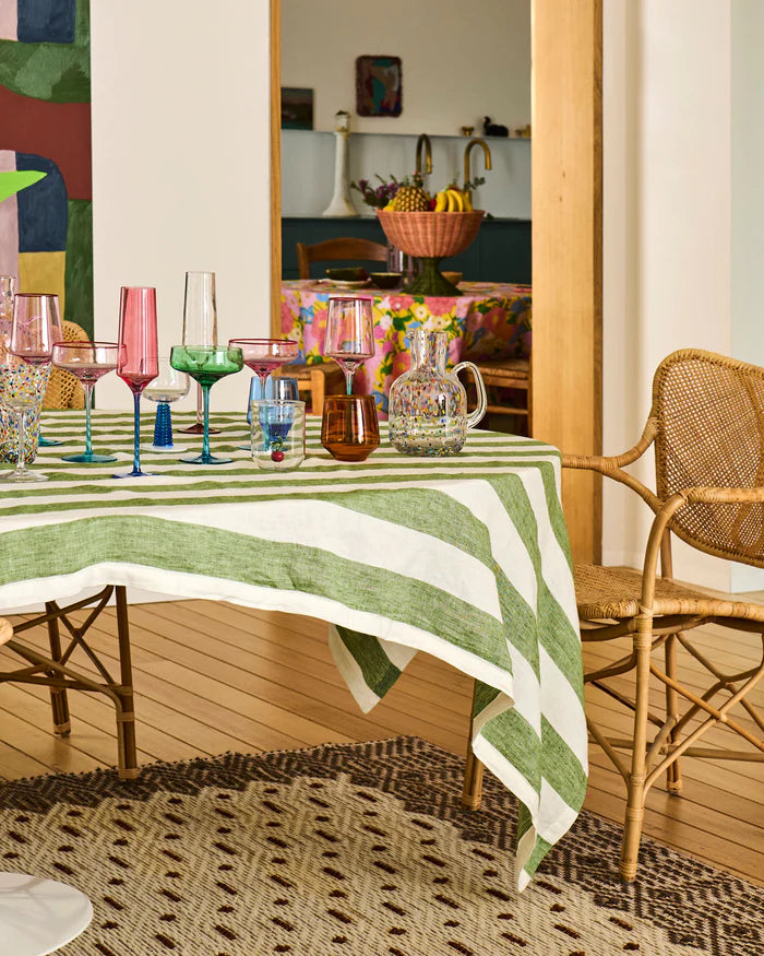 Pistachio Crush Margarita Glass 2P Set One Size | Kip & Co