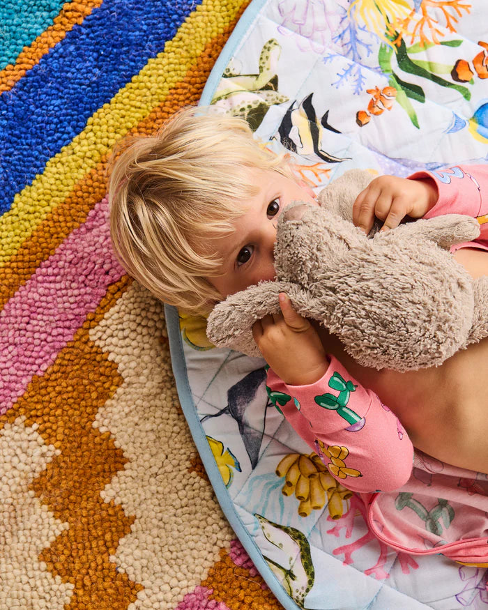 Reef Life Quilted Baby Play Mat - One Size | Kip & Co