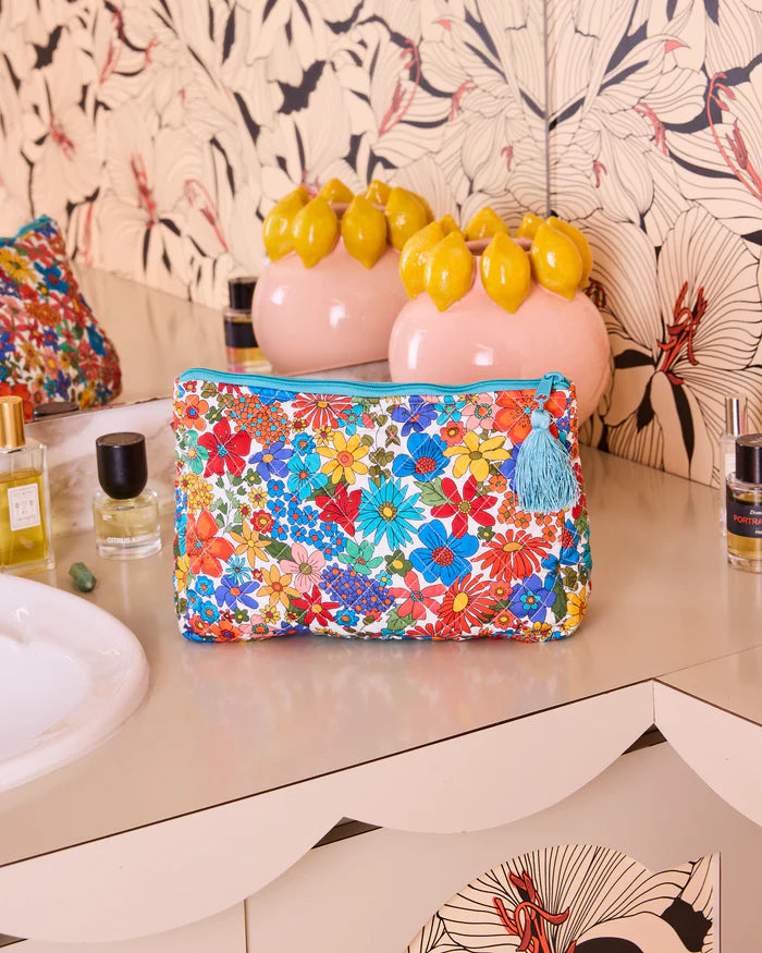 Winter Fields Quilted Cotton Toiletry Purse | Kip & Co